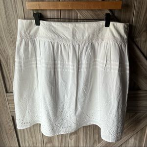 Flowy White Skirt by Romy